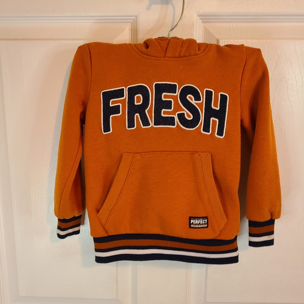 (1624) Dopodopo Youths Pullover Hoodie, Size: 2-3 T Color: Orange